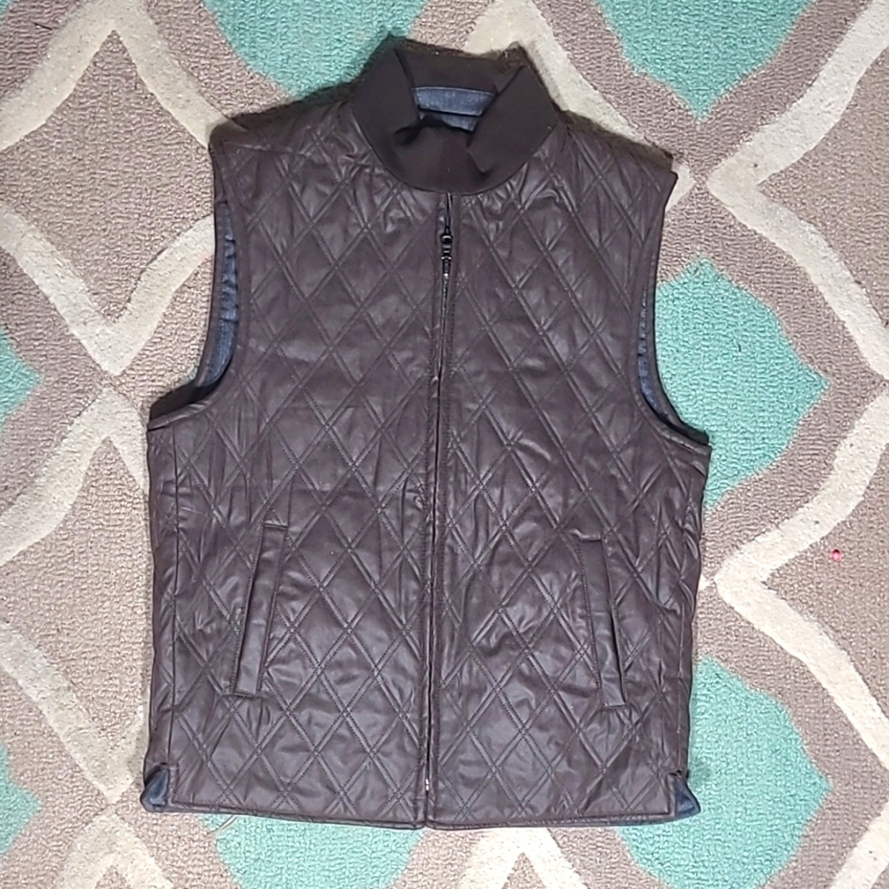 Stafford Signature Men's Classic Got  Reversible Wool Vest - Size M